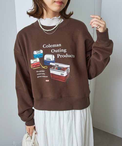 COLEMAN(コールマン)の「【Coleman】great outdoors ヴィンテージクーラーバックフリーススウェット アウトドア・キャンプ・ヘビーデューティー(スウェット・レディース・ブラウン/ホワイト/ネイビー/ブラック・S/L/M)」の16枚目の写真