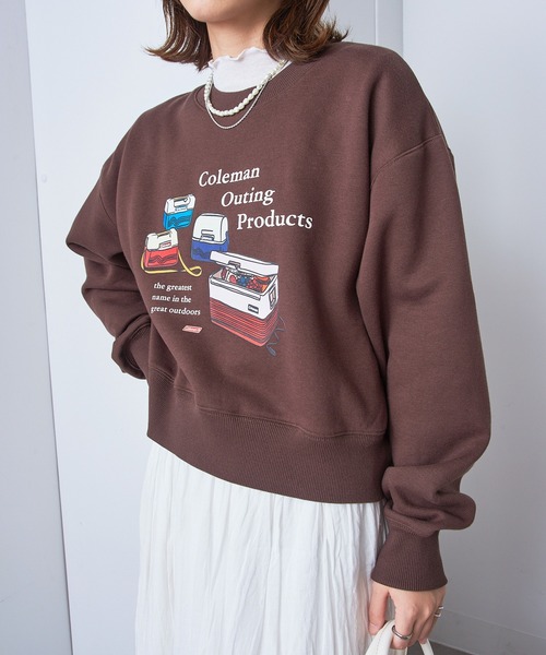 COLEMAN(コールマン)の「【Coleman】great outdoors ヴィンテージクーラーバックフリーススウェット アウトドア・キャンプ・ヘビーデューティー(スウェット・レディース・ブラウン/ホワイト/ネイビー/ブラック・S/L/M)」の20枚目の写真