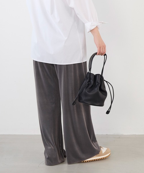 GREYCHORD（グレーコード）の「【GREYCHORD】ベロアパンツ-LAYLA（その他パンツ・レディース・グレー/ベージュ・1）」の7枚目の写真