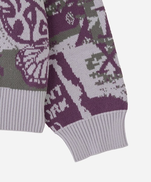 COLLAGE GRAPHIC JACQUARD KNIT CARDIGAN（カーディガン/ボレロ）｜X