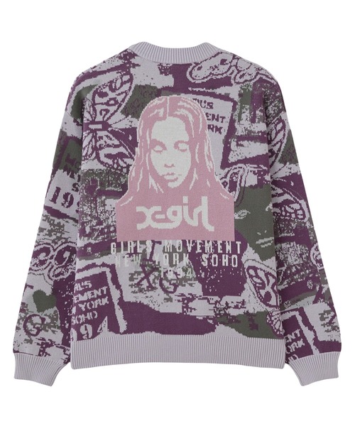 COLLAGE GRAPHIC JACQUARD KNIT CARDIGAN（カーディガン/ボレロ）｜X