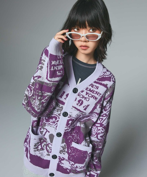 COLLAGE GRAPHIC JACQUARD KNIT CARDIGAN（カーディガン/ボレロ）｜X