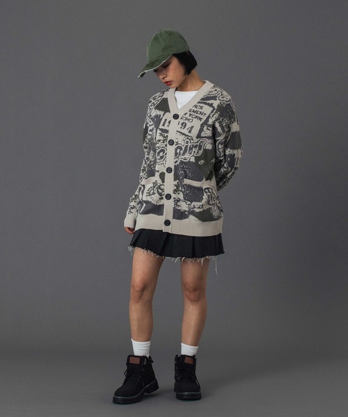 PXG カーディガン 楽天市場】【SALE／30%OFF】ZEBRA KNIT CARDIGAN X-girl エックス