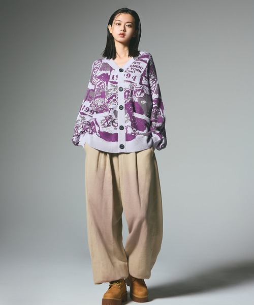 COLLAGE GRAPHIC JACQUARD KNIT CARDIGAN（カーディガン/ボレロ）｜X