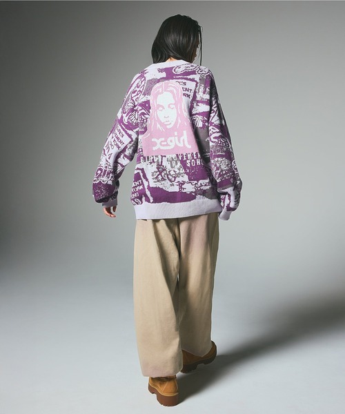 COLLAGE GRAPHIC JACQUARD KNIT CARDIGAN（カーディガン/ボレロ）｜X