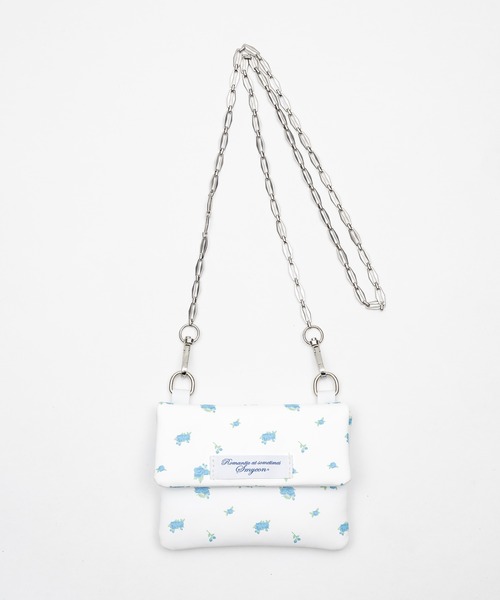 Smyeon(スミョン)の「Chain compact pouch bag/チェーンコンパクトリップポーチ(ポーチ・レディース・ベージュ/ホワイト×ブラック/ライトブルー/ホワイト/ブラック×ホワイト/ブラウン/ピンク/ホワイト×ピンク/ホワイト×ブルー・FREE)」の3枚目の写真