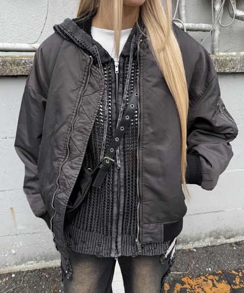 セール】フェードボンバージャケット（ブルゾン）｜Figments