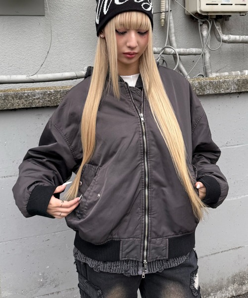 セール】フェードボンバージャケット（ブルゾン）｜Figments