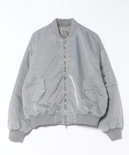 Figments（フィグメンツ）の「フェードボンバージャケット（ブルゾン・レディース・ブラック/グレー・LARGE/X-LARGE）」の15枚目の写真