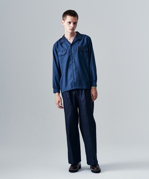 Blue Noise Open Collar Shirt / ブルーノイズオープンカラーシャツ