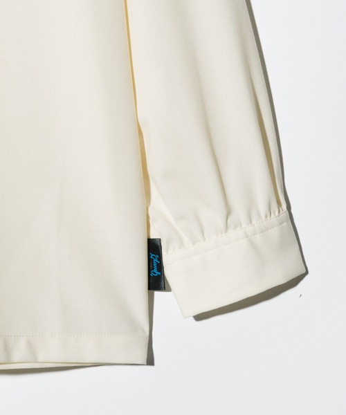 glamb（グラム）の「Blue Noise Open Collar Shirt / ブルーノイズオープンカラーシャツ（シャツ/ブラウス・メンズ・ホワイト/ネイビー・S/M/L）」の18枚目の写真