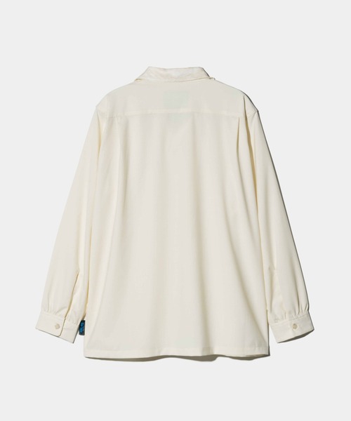glamb（グラム）の「Blue Noise Open Collar Shirt / ブルーノイズオープンカラーシャツ（シャツ/ブラウス・メンズ・ホワイト/ネイビー・S/M/L）」の5枚目の写真