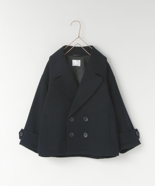 LOWRYS FARM(ローリーズファーム)の「ウールライクPコート 494516(ピーコート・キッズ・ネイビー/チャコールグレー・110cm/120cm/130cm/140cm/150cm)」の3枚目の写真