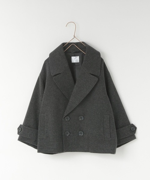 LOWRYS FARM(ローリーズファーム)の「ウールライクPコート 494516(ピーコート・キッズ・ネイビー/チャコールグレー・110cm/120cm/130cm/140cm/150cm)」の13枚目の写真