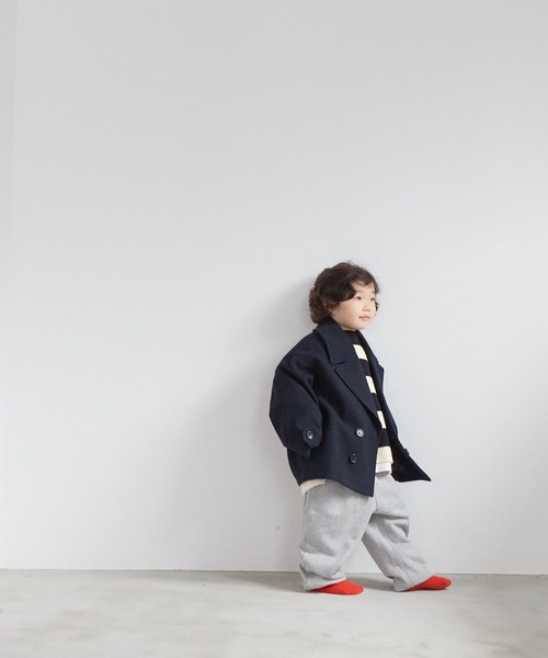 LOWRYS FARM(ローリーズファーム)の「ウールライクPコート 494516(ピーコート・キッズ・ネイビー/チャコールグレー・110cm/120cm/130cm/140cm/150cm)」の19枚目の写真