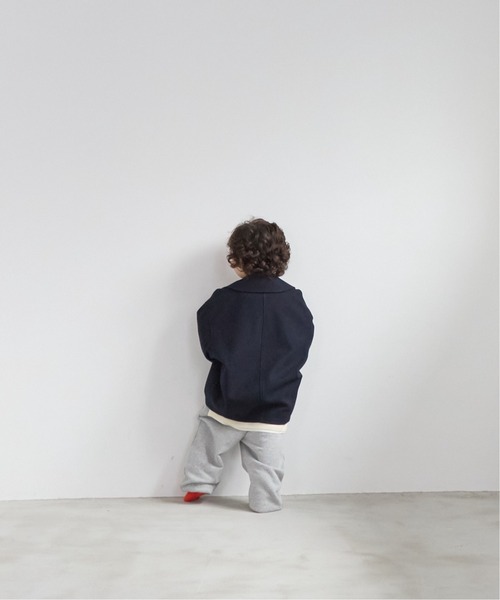 LOWRYS FARM(ローリーズファーム)の「ウールライクPコート 494516(ピーコート・キッズ・ネイビー/チャコールグレー・110cm/120cm/130cm/140cm/150cm)」の20枚目の写真