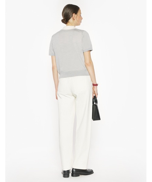 Maison Kitsune(メゾンキツネ)の「BABY FOX FINE MERINO SHORT SLEEVE CARDIGAN(カーディガン/ボレロ・レディース・ライトグレー・S/M/L/XS)」の4枚目の写真