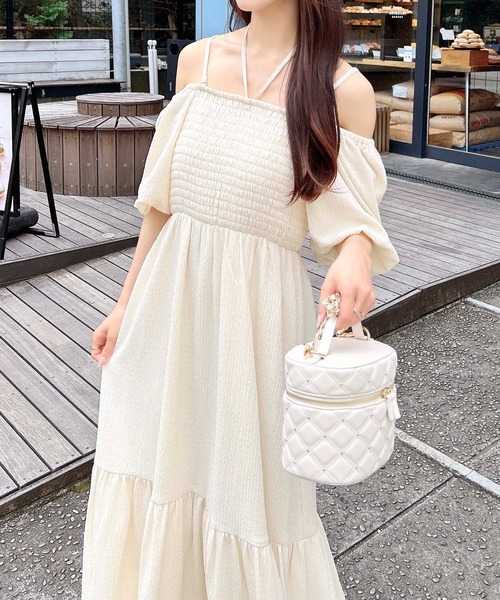 INGNI（イング）の「【WEB限定】キルティングバニティ（ショルダーバッグ・レディース・アイボリー/ブラック・-）」の10枚目の写真