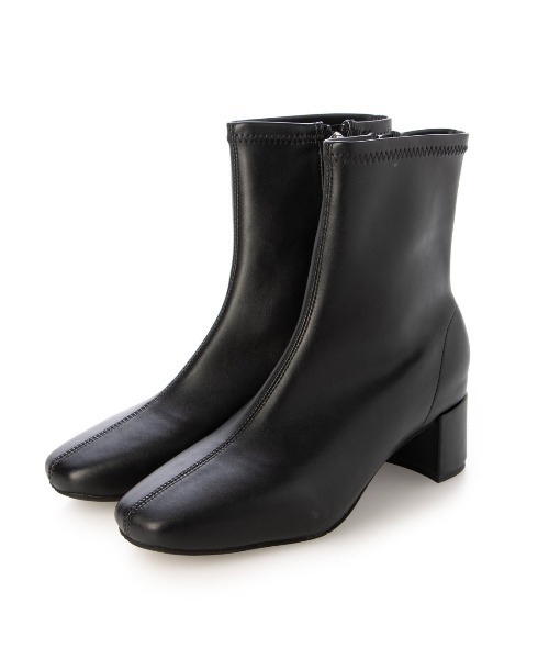 EVOL（イーボル）の「【S-LLサイズ展開・クッション入り】ソフトストレッチスクエア4.5cmショートブーツ IZ5886（ブーツ・レディース・ブラウン/アッシュグレー/ブラック系その他/ブラック・LL/L/M/S）」の22枚目の写真