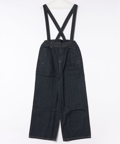RCD(アールシーディー)の「取り外せるサスペンダーデニムワイドパンツ(デニムパンツ・レディース・ワンウォッシュ/ネイビー/ブルー・LL/L/M)」の15枚目の写真