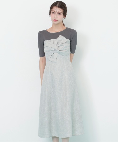 JILL by JILL STUART（ジルバイジルスチュアート）の「◇ドッキングワンピース（ワンピース・レディース・ピンク/グレー/ブラック・FREE）」の2枚目の写真