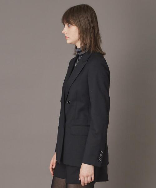 セール】【セットアップ可/オンオフ】ブラックダブルジャケット