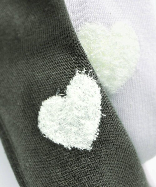 BRANSHES（ブランシェス）の「ワンポイントハイソックス（ソックス/靴下・キッズ・チャコールグレー/ラベンダー・19-21cm/16-18cm）」の7枚目の写真