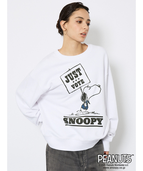 Johnbull（ジョンブル）の「【JOHNBULL/ジョンブル】VINTAGE PEANUTS 裏毛スウェット PIGPEN & SNOOPY / CHARLIE BROWN /ユニセックス/ キャラクター /スヌーピー ピーナッツ（スウェット・メンズ・ホワイト系その他2/ホワイト系その他/ホワイト系その他3・M/L）」の2枚目の写真