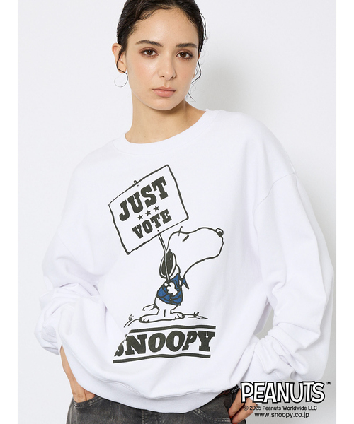 Johnbull（ジョンブル）の「【JOHNBULL/ジョンブル】VINTAGE PEANUTS 裏毛スウェット PIGPEN & SNOOPY / CHARLIE BROWN /ユニセックス/ キャラクター /スヌーピー ピーナッツ（スウェット・メンズ・ホワイト系その他2/ホワイト系その他/ホワイト系その他3・M/L）」の6枚目の写真