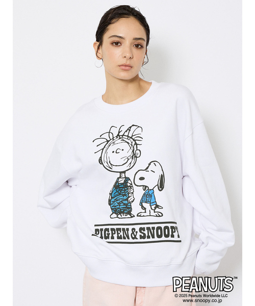 Johnbull（ジョンブル）の「【JOHNBULL/ジョンブル】VINTAGE PEANUTS 裏毛スウェット PIGPEN & SNOOPY / CHARLIE BROWN /ユニセックス/ キャラクター /スヌーピー ピーナッツ（スウェット・メンズ・ホワイト系その他2/ホワイト系その他/ホワイト系その他3・M/L）」の10枚目の写真