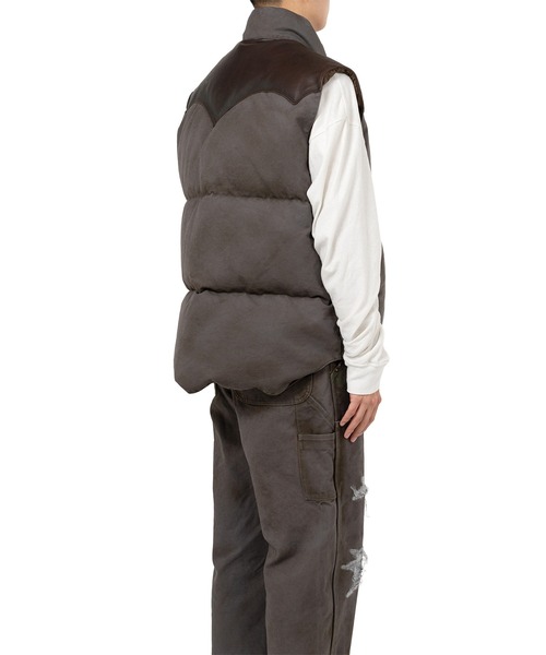 KAMIYA（カミヤ）の「"Rocky Mountain Featherbed x KAMIYA "Duck Down Vest（ベスト・メンズ・グレー・S/L/M）」の5枚目の写真