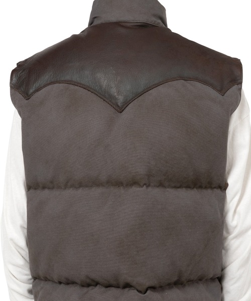 KAMIYA（カミヤ）の「"Rocky Mountain Featherbed x KAMIYA "Duck Down Vest（ベスト・メンズ・グレー・S/L/M）」の8枚目の写真