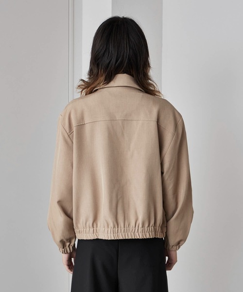 Theater code(シアターコード)の「Full-Zip Faux Layered Jacket / フルジップ フェイクレイヤード ジャケット 秋 秋服メンズ 2026年秋冬 冬服(ブルゾン・メンズ・ブラック/ベージュ・M/L)」の9枚目の写真