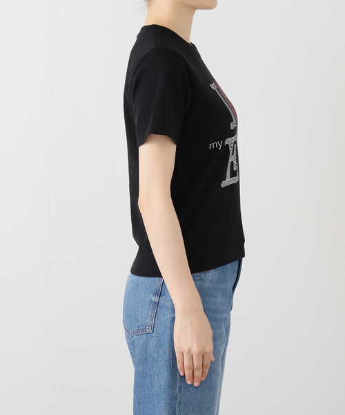 Carne Bollente（カルネボレンテ）の「【Carne Bollente/カルネボレンテ】The Ex Effect AW25BT0103（Tシャツ/カットソー・レディース・ブラック・MEDIUM/SMALL）」の6枚目の写真