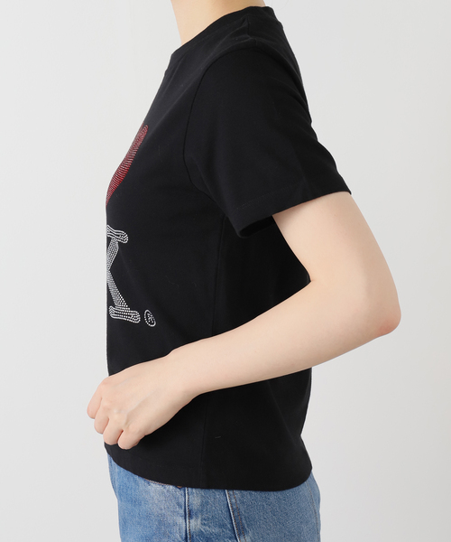 Carne Bollente（カルネボレンテ）の「【Carne Bollente/カルネボレンテ】The Ex Effect AW25BT0103（Tシャツ/カットソー・レディース・ブラック・MEDIUM/SMALL）」の5枚目の写真