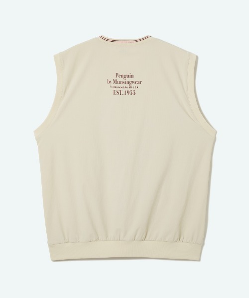 penguin BY MUNSINGWEAR(ペンギン バイ マンシングウェア)の「UTILITY NYLON RIPSTOP VEST ストレッチベスト ゴルフウェア(ベスト・メンズ・ブラック/グレー/ベージュ・XL/L/M)」の4枚目の写真