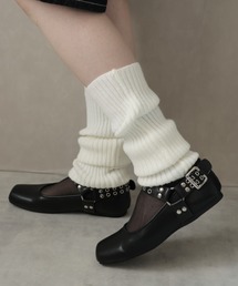 Ulysses（ユリシス）の「スタッズベルト付きスクエアトゥパンプス（パンプス）」