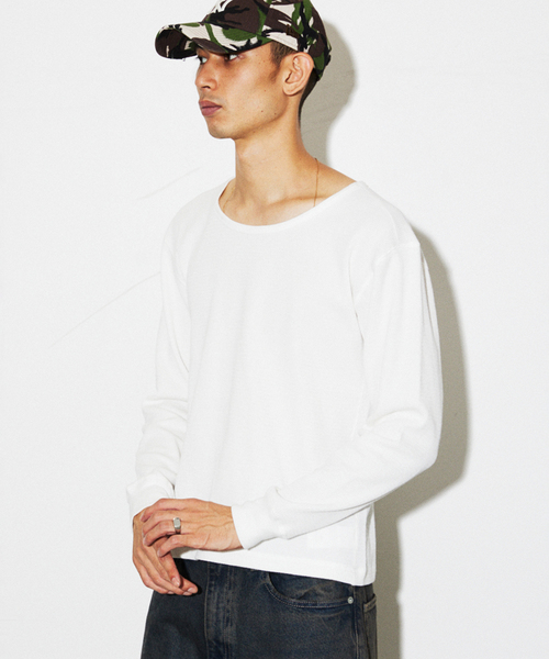 ワイド ネック サーマル ロンT（Tシャツ/カットソー）｜JOURNAL