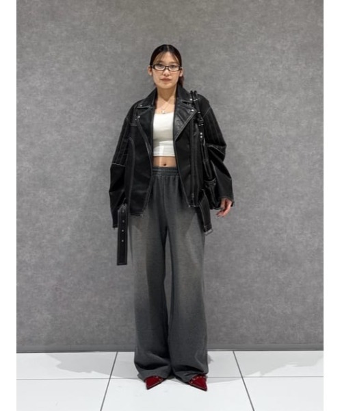 LAGUA GEM（ラグアジェム）の「VINTAGE WASH スウェットパンツ（スウェットパンツ・レディース・チャコールグレー/ネイビー/ブラック・SMALL/MEDIUM）」の15枚目の写真