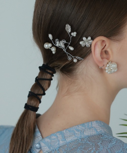 Cupid Heart(キューピッドハート)の「【Cupid Heart】結婚式用!3本ヘアピンset(ヘアピン・レディース・ゴールド/シルバー・MEDIUM)」の2枚目の写真
