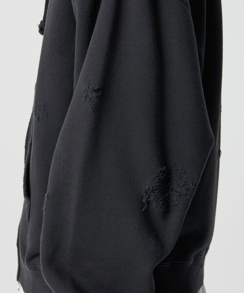 MONKEY TIME（モンキータイム）の「フレンチテリー ディストレスト フルジップ フーディー（パーカー・メンズ・ブラック/ピンク・L/XL/S/M）」の22枚目の写真