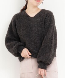 MICO COULIER | ダブルフェイスシャギー2WAYプルオーバーニット(ニット/セーター)