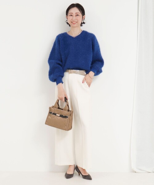 セール】ダブルフェイスシャギー2WAYプルオーバーニット（ニット