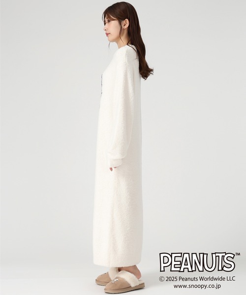MISCH MASCH(ミッシュマッシュ)の「PEANUTSデザインルームウェアワンピース(ワンピース・レディース・アイボリー/ピンク・フリ-)」の6枚目の写真