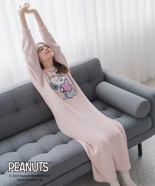 MISCH MASCH(ミッシュマッシュ)の「PEANUTSデザインルームウェアワンピース(ワンピース・レディース・アイボリー/ピンク・フリ-)」の12枚目の写真