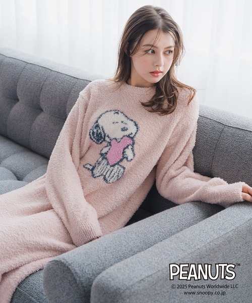 MISCH MASCH(ミッシュマッシュ)の「PEANUTSデザインルームウェアワンピース(ワンピース・レディース・アイボリー/ピンク・フリ-)」の13枚目の写真