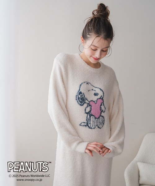 MISCH MASCH(ミッシュマッシュ)の「PEANUTSデザインルームウェアワンピース(ワンピース・レディース・アイボリー/ピンク・フリ-)」の15枚目の写真