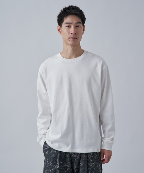 B.C STOCK(ベーセーストック)の「USA コットン 10オンスロングスリーブTシャツ(Tシャツ/カットソー・メンズ・ホワイト/ブラウン/アイボリー/チャコールグレー・MEDIUM/LARGE)」の20枚目の写真