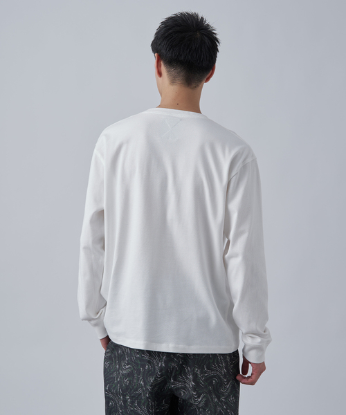 B.C STOCK(ベーセーストック)の「USA コットン 10オンスロングスリーブTシャツ(Tシャツ/カットソー・メンズ・ホワイト/ブラウン/アイボリー/チャコールグレー・MEDIUM/LARGE)」の22枚目の写真
