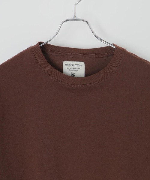 B.C STOCK(ベーセーストック)の「USA コットン 10オンスロングスリーブTシャツ(Tシャツ/カットソー・メンズ・ホワイト/ブラウン/アイボリー/チャコールグレー・MEDIUM/LARGE)」の5枚目の写真